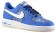Nike Air Force 1 Low Nubuck Hommes chaussures bleu clair/blanc JGJ755
