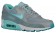 Nike Air Max 90 Femmes chaussures gris/bleu clair KJB979