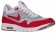 Nike Air Max 1 Ultra FlyknitFemmes chaussures de course blanc/rouge EKC054