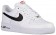 Nike Air Force 1 Low Hommes chaussures de sport blanc/noir NKI252