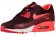 Nike Air Max 90 Femmes chaussures de sport bordeaux/rouge ZZR061