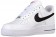 Nike Air Force 1 Low Hommes chaussures de sport blanc/noir NKI252