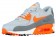 Nike Air Max 90 Femmes chaussures gris/Orange TRF659