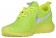 Nike Roshe One NM Flyknit Femmes chaussures de course vert clair/blanc QZA481