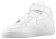 Nike Air Force 1 Mid Hommes baskets Tout blanc/blanc ECM335