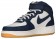 Nike Air Force 1 Mid Hommes chaussures de sport bleu marin/blanc RTD964