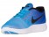 Nike Free RN Hommes sneakers bleu clair/rouge YRD167