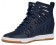 Nike Dunk Sky Hi Femmes chaussures de course bleu marin/blanc YCS853