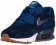 Nike Air Max 90 Femmes chaussures de course bleu marin/bleu ZMF257