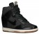 Nike Dunk Sky Hi Femmes chaussures de sport noir/gris TOK841